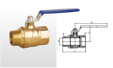 Q13F-20T 黄铜球阀 (足通孔)