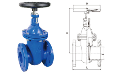 6157B铁制法兰暗杆闸阀