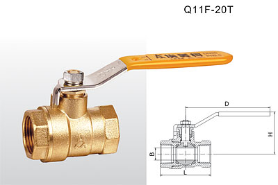 Q11F-20T 黄铜球阀